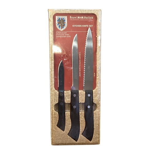 Regent Sheffield Stainless Steel Kitchen Knife Set - Picture 1 of 4